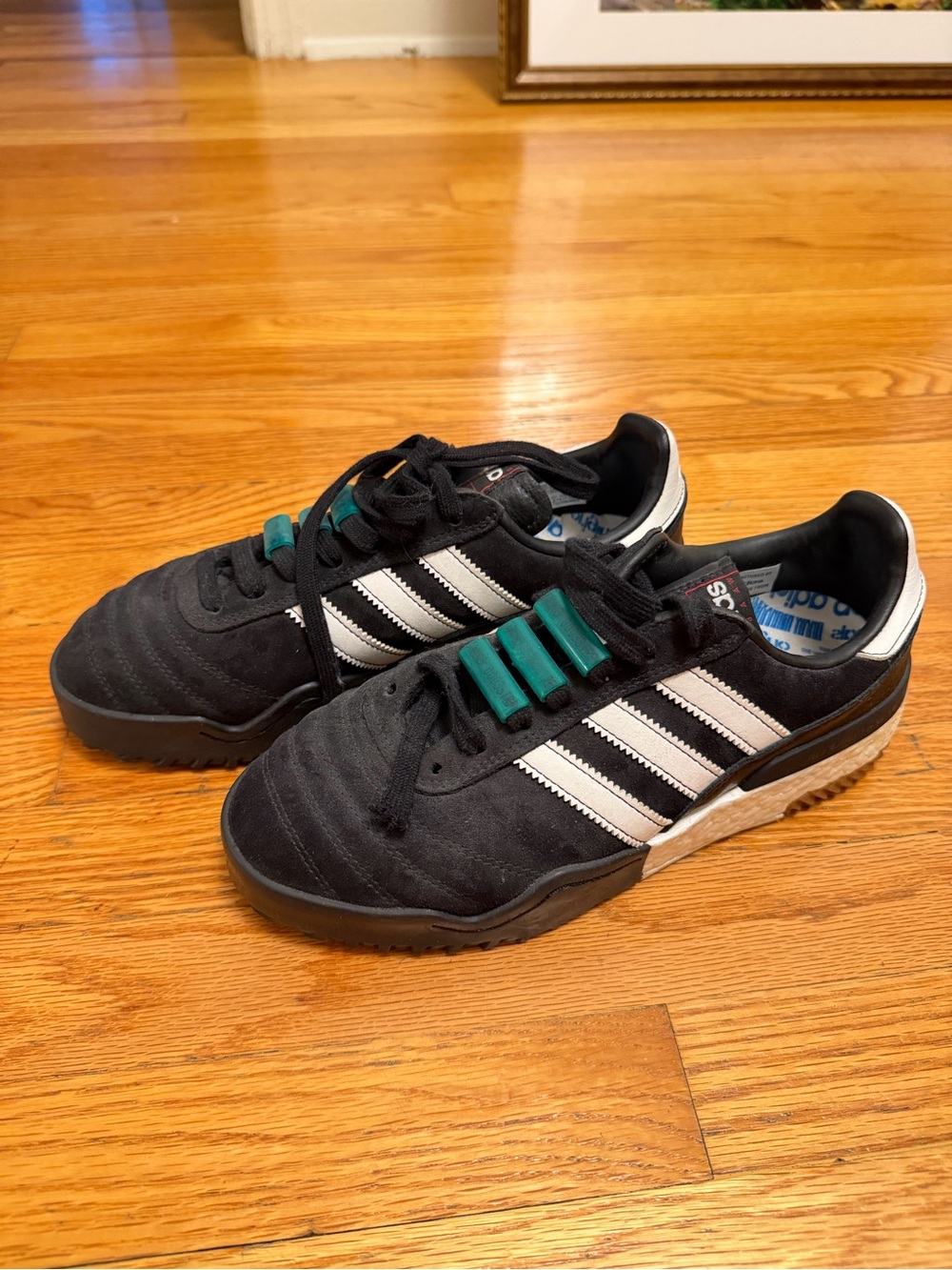 Adidas Originals x Alexander Wang Black and White Sneakers